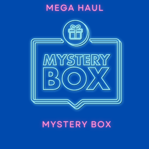 Mega Haul mystery box by Pretty Packed Box – large premium liquidation.